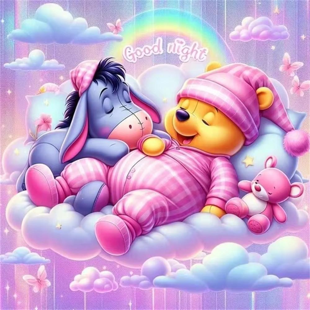 Disney Winnie The Pooh 5D Diamond Painting Full of Diamonds Handmade DIY Cartoon Decorative Painting Diamond Sticker Kit