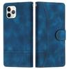 L002 Retro Leather Phone Case for iPhone 11 Pro Lines Imprinted Stand Wallet Anti-fall Cover
