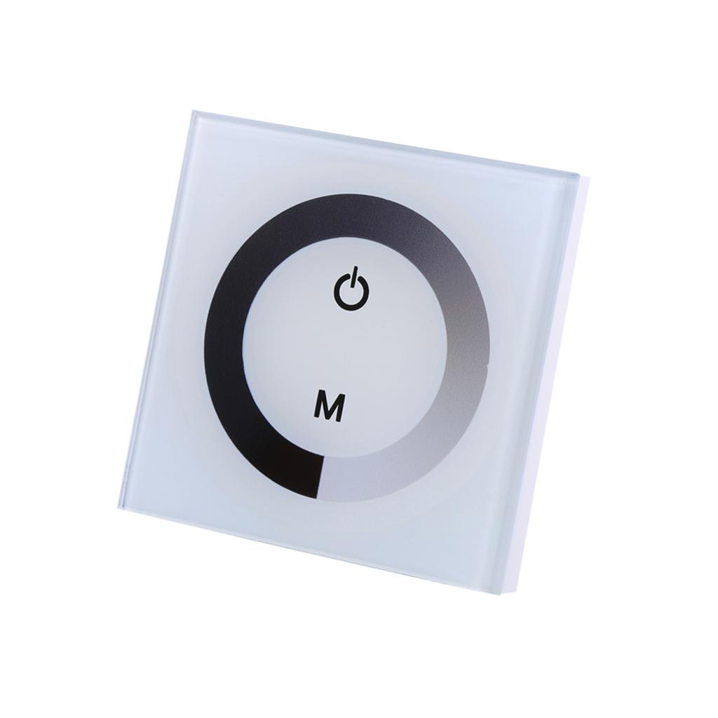Single Color Touch Panel Dimmer Wall   Controller LED Light Strip   12V-24V  Black