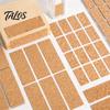 Multi Piece Cork Label Set Self-Adhesive Labels, Waterproof Stickers with Retro Wood Texture, Spice Jar Labels Removable Writable Tags for Jars