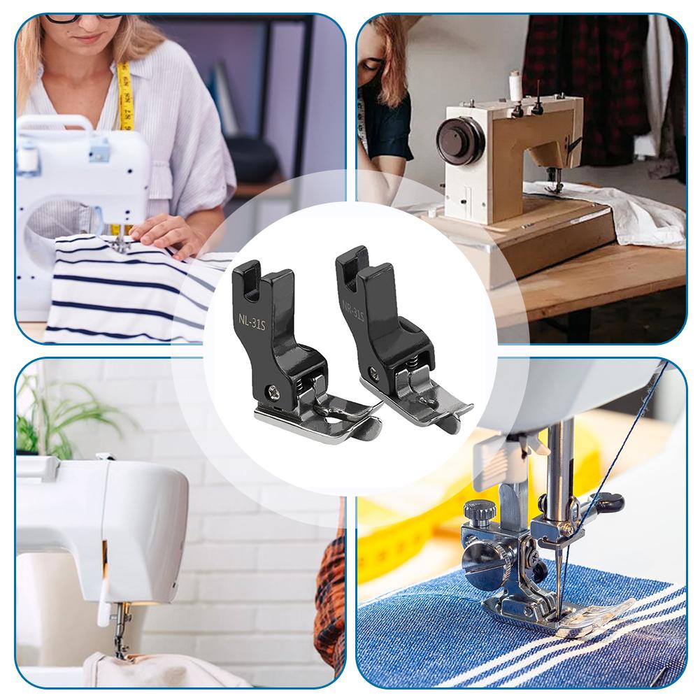 Przystawka Stopka Dociskowa do Maszyny do Szycia Stal Tytanowa Profesjonalna Przemysłowa Stopka do Komputerowej Płaskiej Maszyny do Szycia