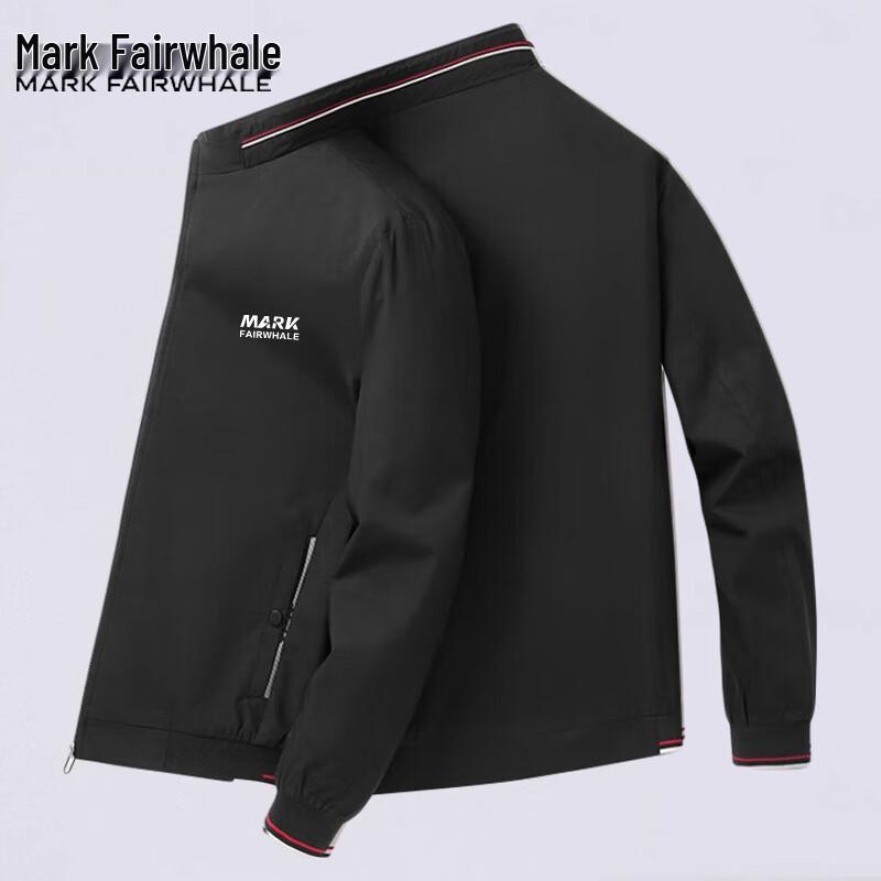 Mark Fairwhale Men's Stand Collar Casual Jacket