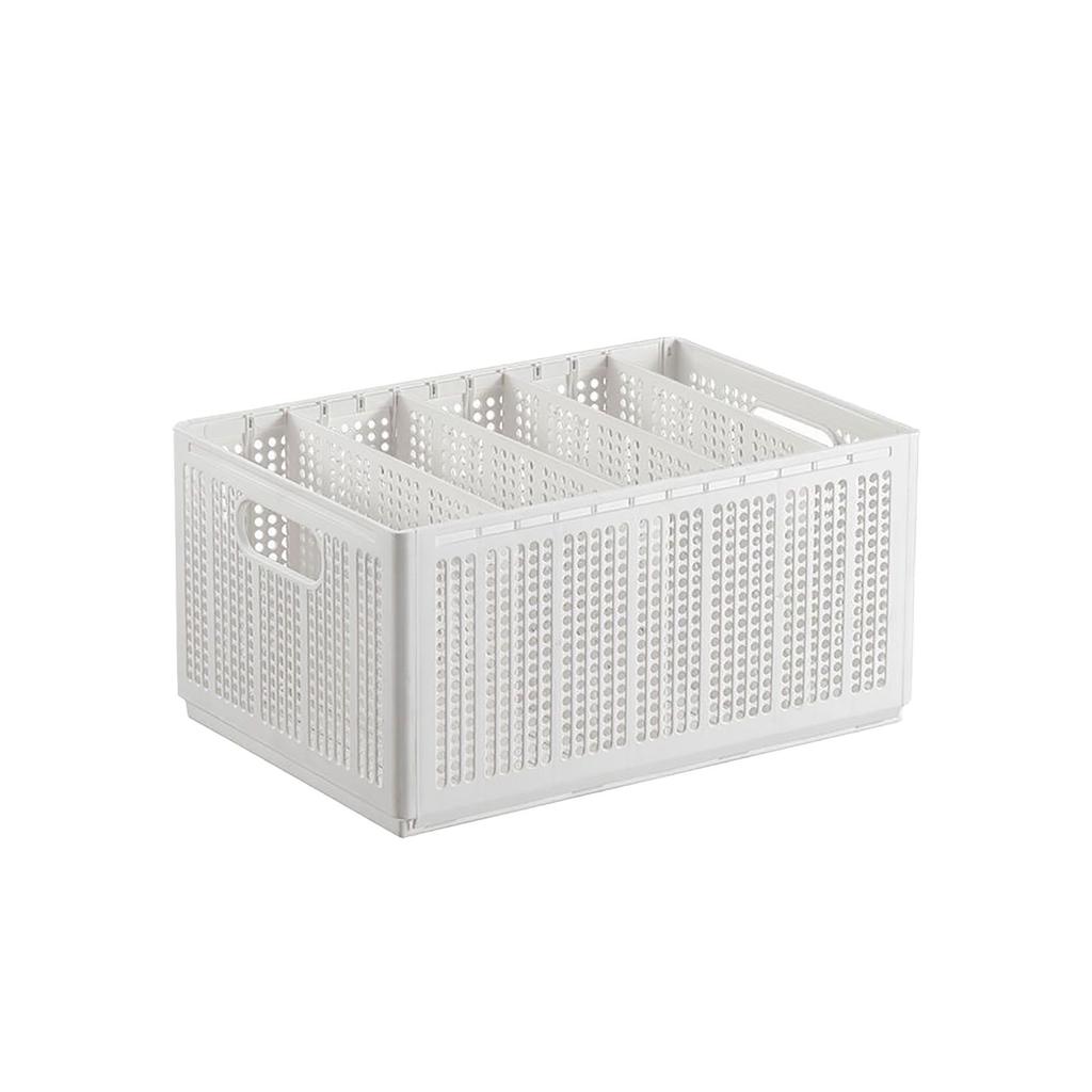 Closet Foldable Pants Storage Box Pure White Adjustable Dividers Rugged Divided Clothing Storage