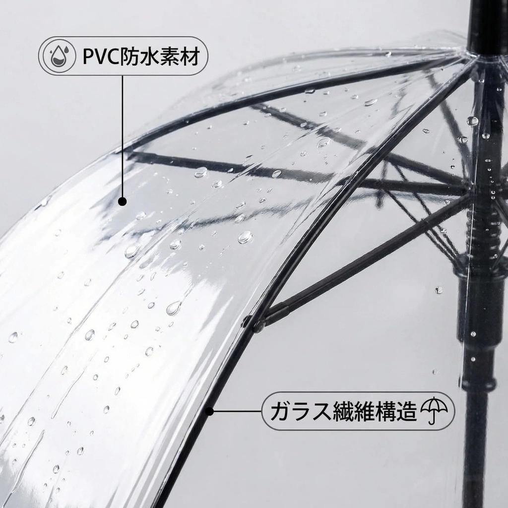 LCBXOOX Transparent Umbrella for Adults and Children, Includes Water Gun, 2-Way Design, Powerful Spray, Anti-Pinch Design, Perfect for Business and