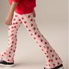 2026 Autumn Girls' Flared Pants & Matching Leggings Set - European & American Style