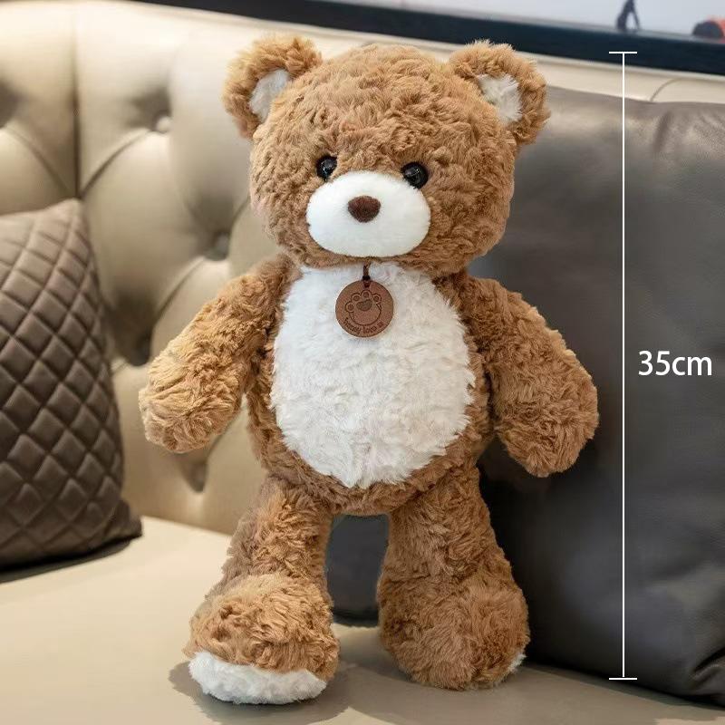 35Cm Cute Fluffy Fox Plush Toy Soft Cartoon Orange Foxes Stuffed Doll Baby Appease Children Birthday Gift