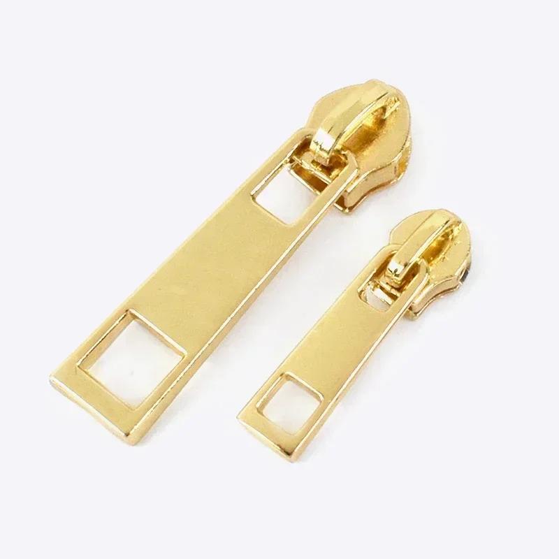 10/30/50Pcs Meetee 3# 5# Nylon Zipper Slider for Sewing Plastic Zippers Head Purse Garment Zip Pulls Repair Kits DIY Accessories