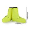 1 Pair Night Riding Safety Cycling Shoe Cover Waterproof Design Elastic Cuff Convenient On Off Reflective Night Safety