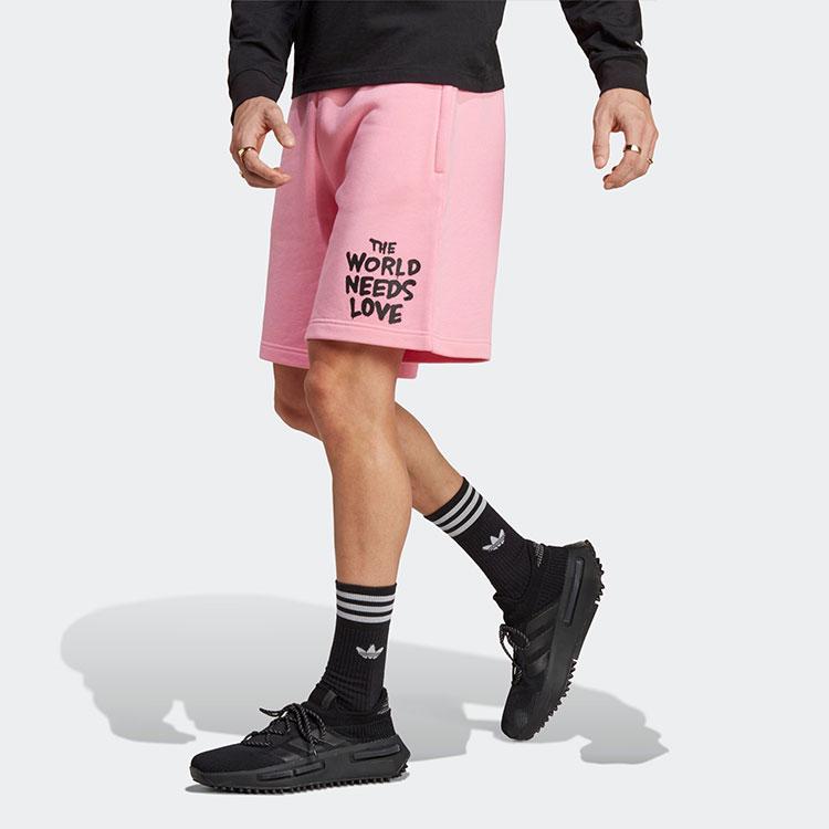 New Adidas Casual Shorts Men's Pink IA6394
