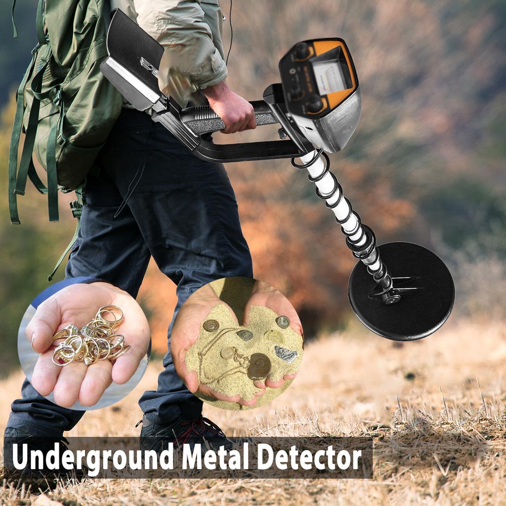 4030 Underground Metal Detector Handheld Metal Detector Portable Detachable Easy Install Metal Detector High Sensitivity Underground Metal Finder W