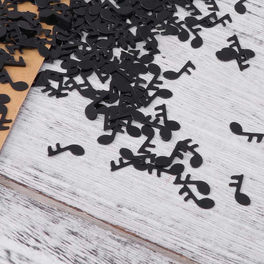 1Pack Musical Note Confetti Black Reusable High Quality Premium Material Romantic Birthday Wedding Music Party Shower