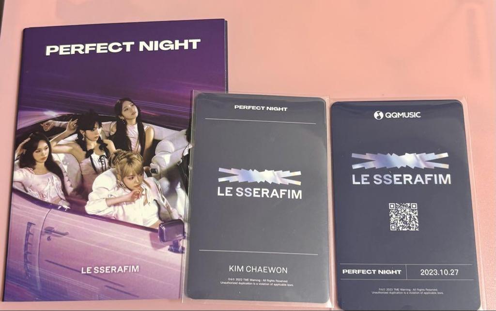 [USED] Lu Seraphim Chaewon Perfect Night QQmusic Trading Card