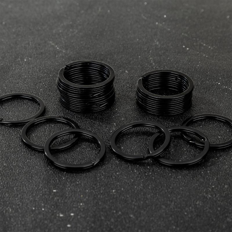 20 szt. Okrągłe kółka łącznikowe Metalowe Płaskie kółko do kluczy Zewnętrzne Narzędzie Klamra Przenośna Klamra do kluczy Klips okrągły Uchwyt na klucze Wytrzymałe