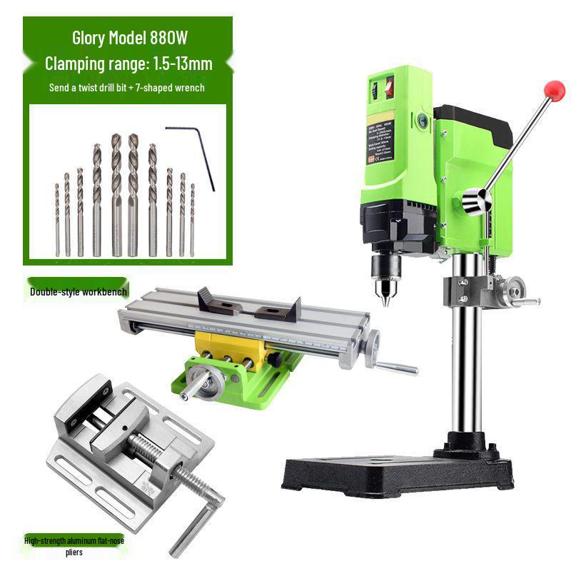220V Multifunctional Desktop Electric Drill Press with Digital Display