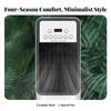 Tall Heat Fan with Remote Control Clear Digital Display, Quiet LowProfile, for Living Room