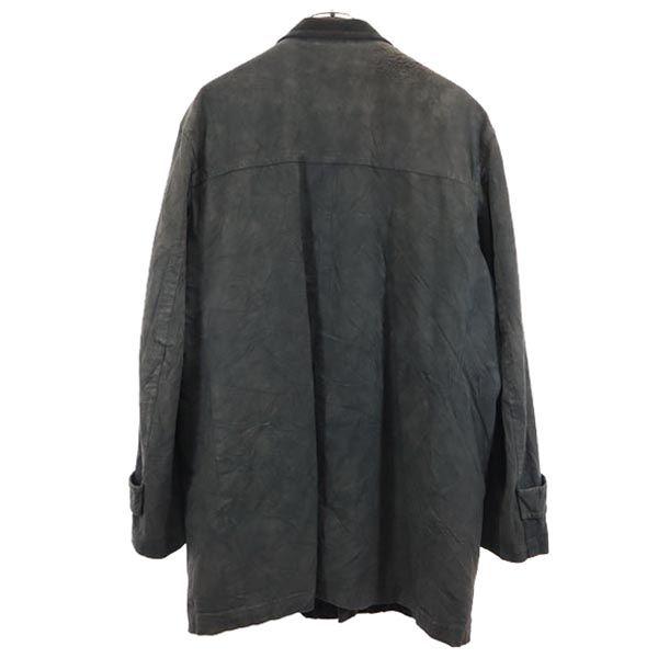 BURBERRY Sanyo Shokai Made in Japan Faux leather lining coat Quilted back Men's Used