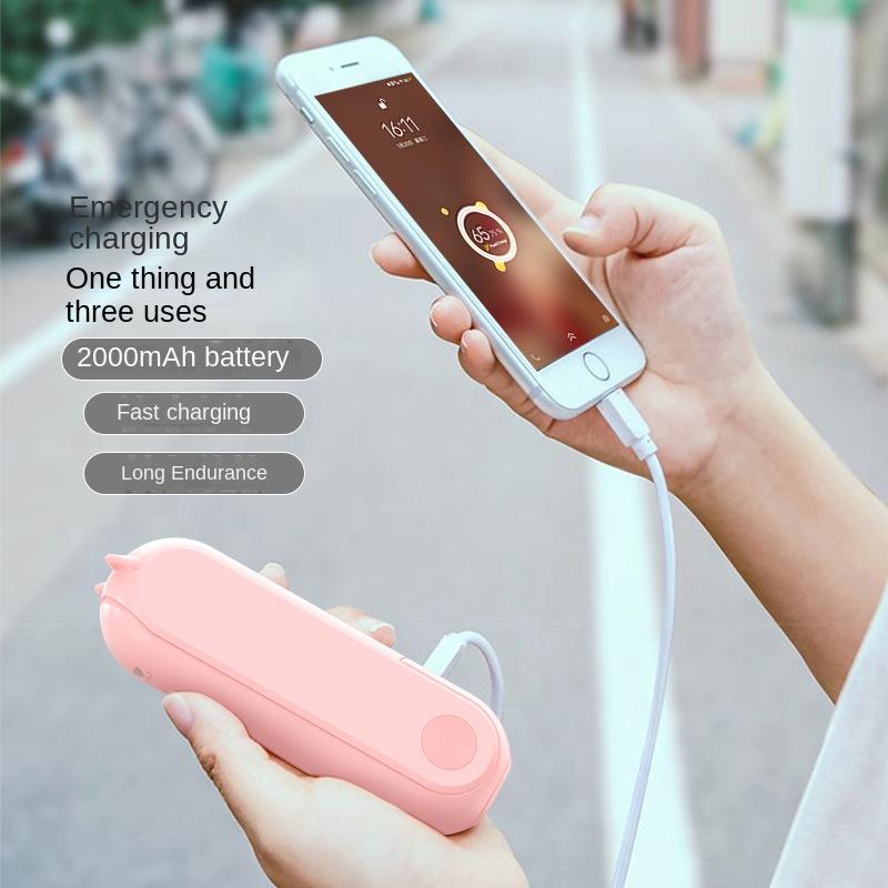 New Folding Small Electric Fan Mute Can Be Used As A Flashlight USB Rechargeable Camping Portable Mini Air Conditioner