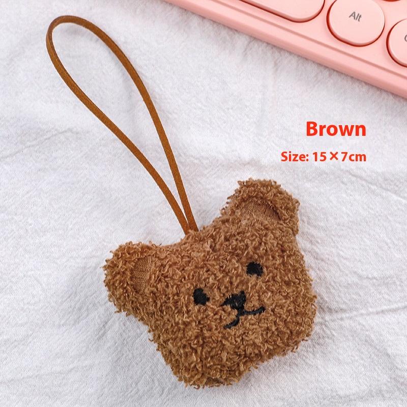 1Pc Cute Baby Name Tag Cartoon Bear Doll Bag Kindergarten Backpack Pendant Baby Newborn Bag Ornaments Keyrings