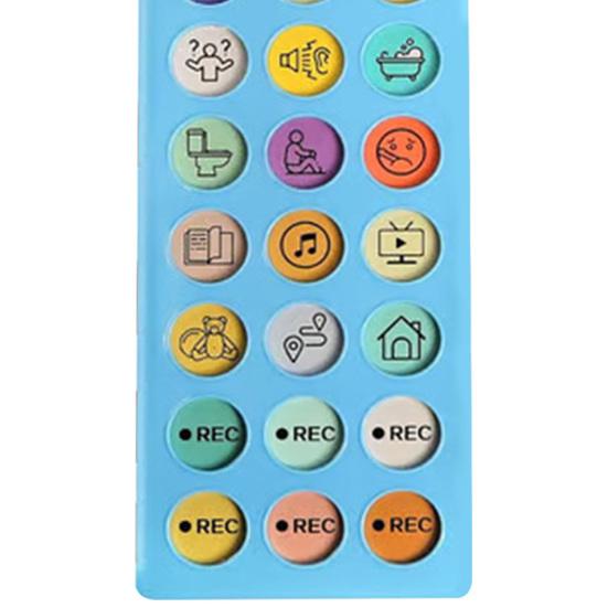 AAC Communication Device with 6 Programmable Buttons Adjustable Volume Speech Therapy Stroke Rehab Non-Verbal Communication Tools Talking Aid