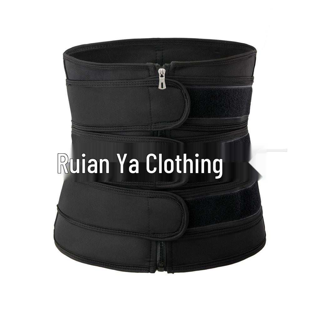 Zipper Waist Trainer & Yoga Bodysuit with Sweat Abdominal Belt for Fitness & Waist Shaping