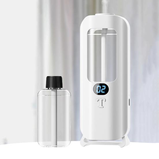 Rechargeable Aromatic Dispenser Essential Oil Diffuser with Light Timer Function 5 Modes Wall Mount Aromatherapy Machine