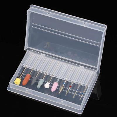 10pcs Nail Drill Bits Cuticle Cleaner Dust Drill Brush   Polishing File Grinding Heads Nail Salon Tools