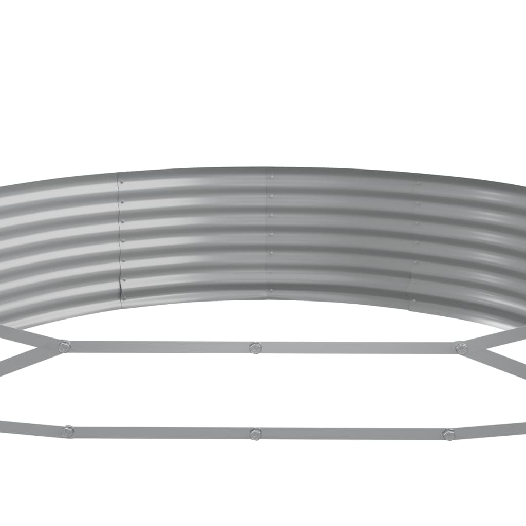 Raised Garden Bed Galvanized Steel 296 X 140 X 36 Cm Green