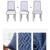 Elastic Stretch-Back Chair Cover El Chair Cover Household Dust Cover Elastic Adjustable Chairs For Home Living Room Dining