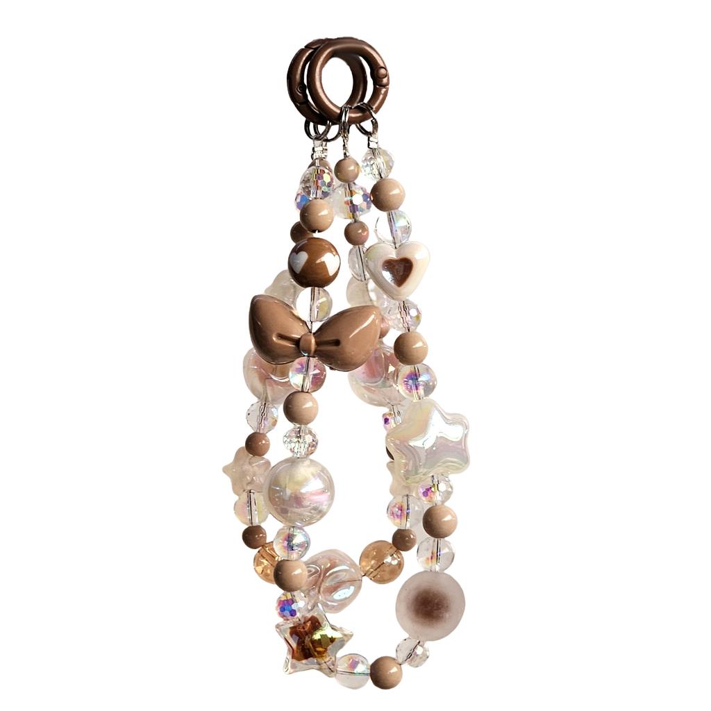 Handmade Beaded Phone Chain Pendant Telephone Lanyard Cellphone Rope Bracelet Fashion Keyring Keychain For Women Jewelry