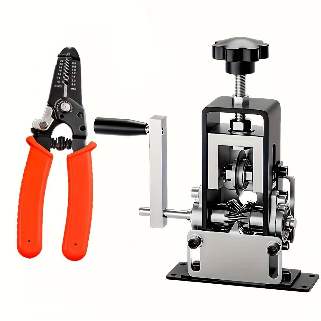 Manual Wire Stripping Machine 0.06-0.98 Inches, Wire Stripper Machine with Hand Crank Portable, Wire Stripping Tool