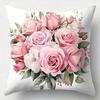 Flowers, Butterflies, Birds Throw Pillow Covers With Digital Printing Of Short Plush Fabric Car-Shaped Sofa Cushion Home Decor
