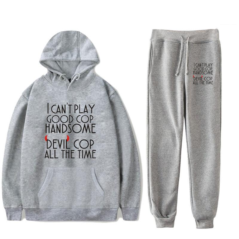 Lucifer Season 5 Printed Men Women Tracksuit Sets Casual Hoodie And Pants 2pcs Sets Oversized Sweatshirt Fashion Unisex Clothing