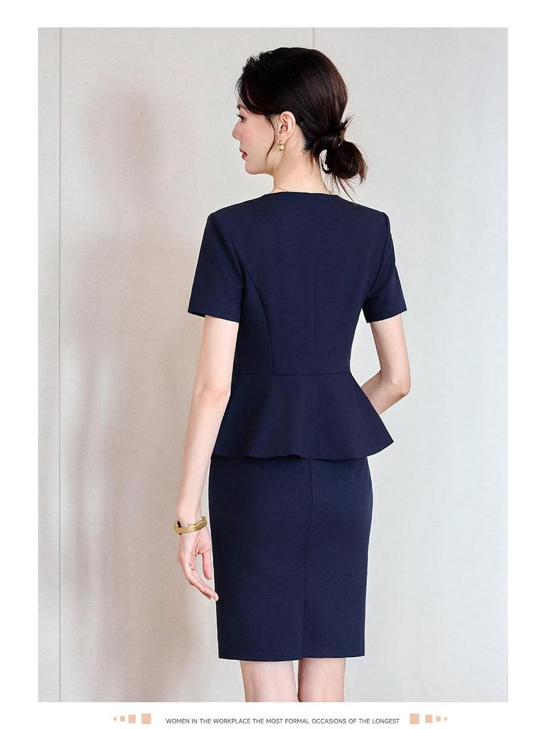 Women's High-End Workwear Set: Elegant Jewelry Store/Hotel Reception Attire
