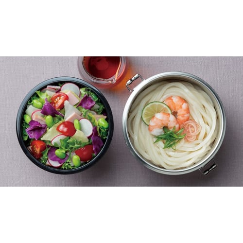 Skater Thermal/Cold Vacuum Stainless Steel Bowl Type Lunch Box DX 820ml Ultra Light Antibacterial Basic STLB3DXAG-A