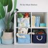 Storage Bins For Kids Young Boys Girl Nursery Hamper Canvas Laundry Basket Foldable Large Storage Baskets For Toys Books Clothes Gifts