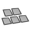5Pcs PC Computer Case Cooler Fan Dust Filter Magnetic Frame Dustproof PC Fan Dust Filter Mesh Black 80mm