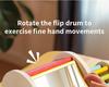 Wooden Sensory Drum: Montessori Color Recognition & Hand-Eye Coordination Toy for Infants