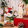 Christmas Wooden Letter Ornament Decoration Craft Gift Decorative Tabletop for