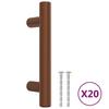 Furniture Handles 20 Pcs Bronze 64 Mm Stainless Steel