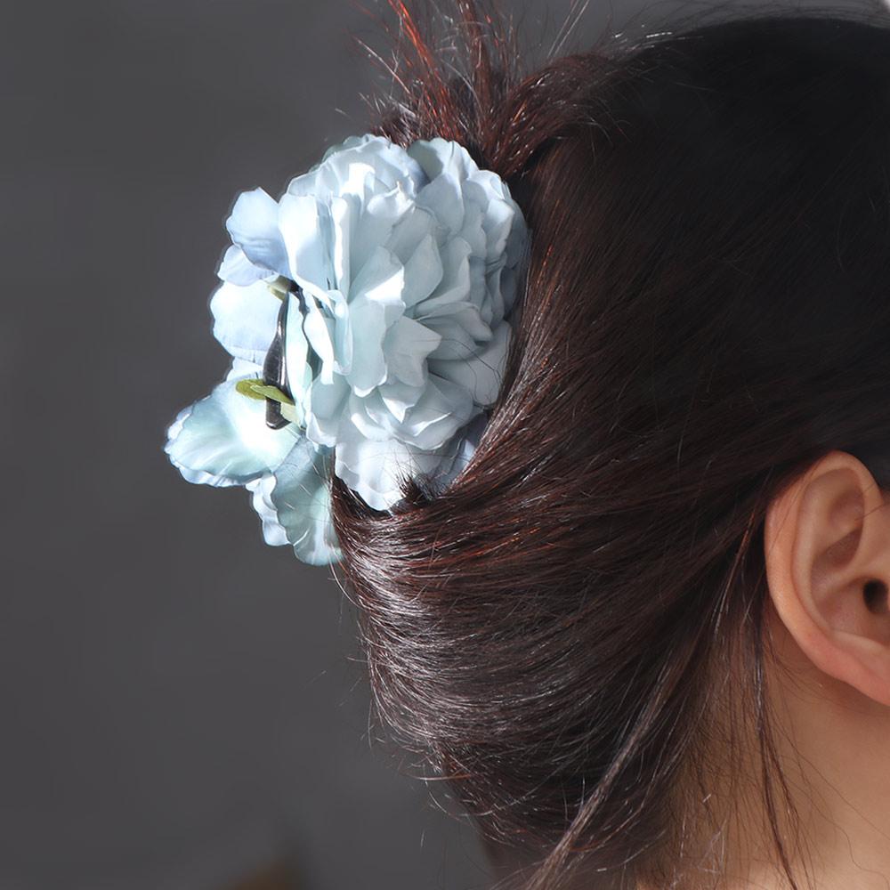 Ponytail Clip Artificial Flower Claw Clip Hairpin Large Shark Clip Peony Flower Hair Claw Hanfu