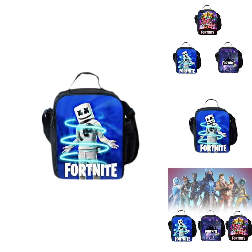 Fortnite Stylish 3d Digital Printed Lunch Bag For Men Ideal For Casual Travel