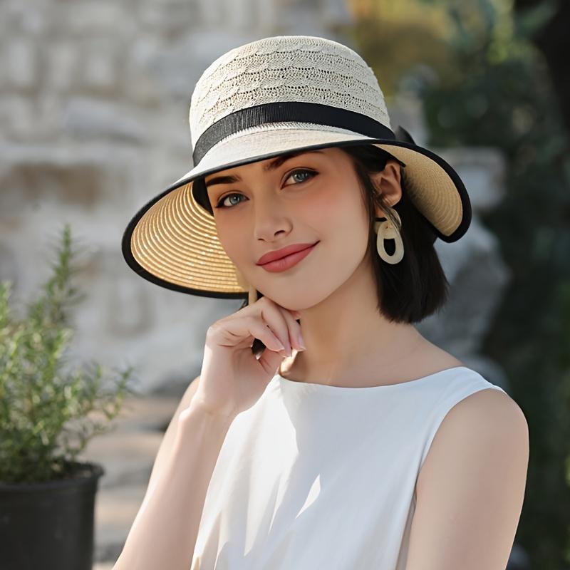 1pc Spring-Summer Women's Hat, Fashionable Multifunctional Sun Hat Suitable for Daily Outdoor Use and Summer Beach Travel