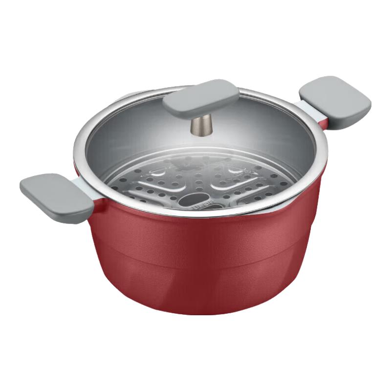 SUPOR 22CM Ceramic Nonstick Multi-Function Pot with Steamer