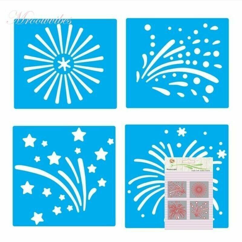 Ohňostroj Vyřezávání rámečku Kovová šablona Kovová šablona Scrapbooking Album Papír Karta Embossování Řemeslný dekor Umění Vysekávání Oslavte