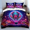 Colorful Air Balloon Decor Bedding Set with 1 Duvet Cover 2 Pillowcases Single Double King Queen Gift