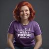 Bible Verse Christian T-Shirt | Created With A Purpose | Ephesians 2:10 |