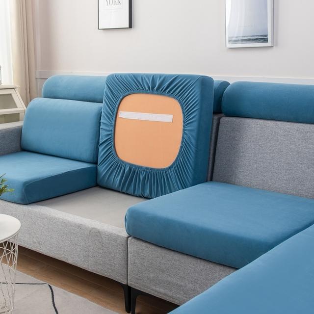 Top Quality Soft Solid Color Sofa Cover Cushion Seat Cover High Elastic No Pilling Fit All Modular Sofa Anti Scratch From Pets