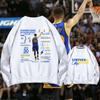 Warriors Curry Honor Crew Neck Pullover Sweater Youth Men's and Women's Spring and Autumn Clothing European and American Trend Loose Long Sleeve