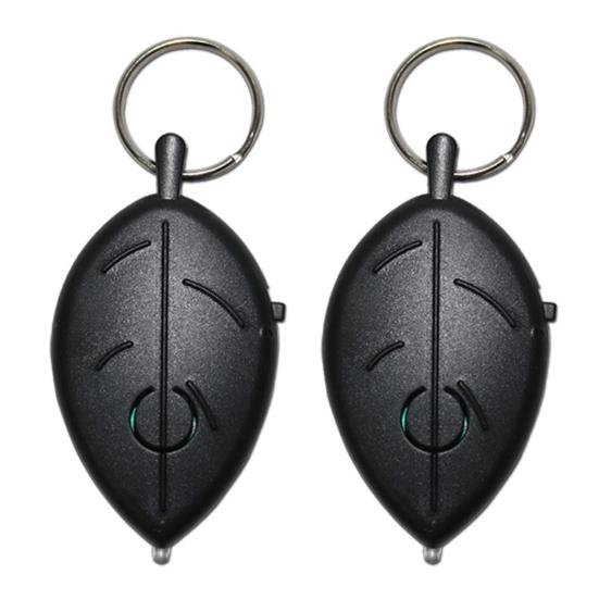 

Yousheng 2 шт. Поиск ключей в форме листа Водонепроницаемый Беспроводной Пульт дистанционного управления со свистком Мигающее устройство для отслеживания ключей Портативный Брелок для поиска ключей Защита от потери чёрный