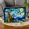LULUFUN Starry Night by Van Gogh Building Blocks Set, Toy, Starry Night, Interior Decor, Art, Painting, Birthday, Christmas Gift for Kids and Adults